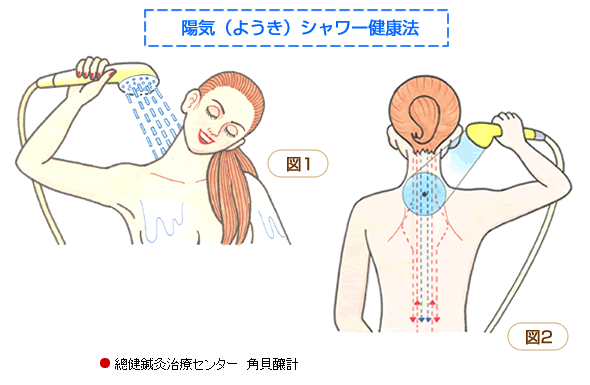 シャワー 仙骨